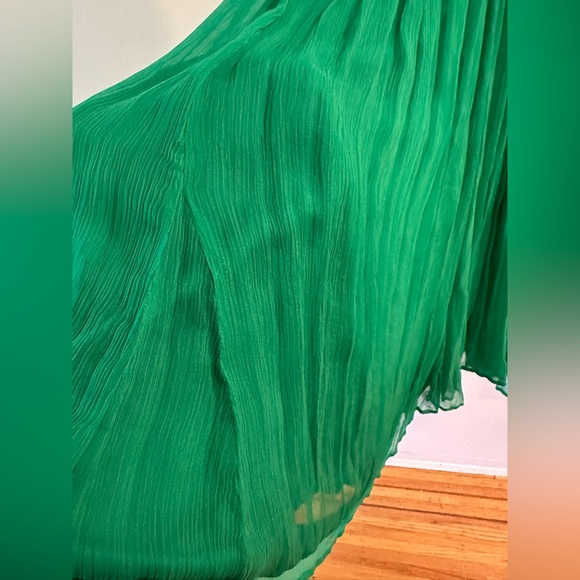 Anthropologie HD in Paris green spaghetti strap midi dress Size 12 petite - Picture 6 of 9